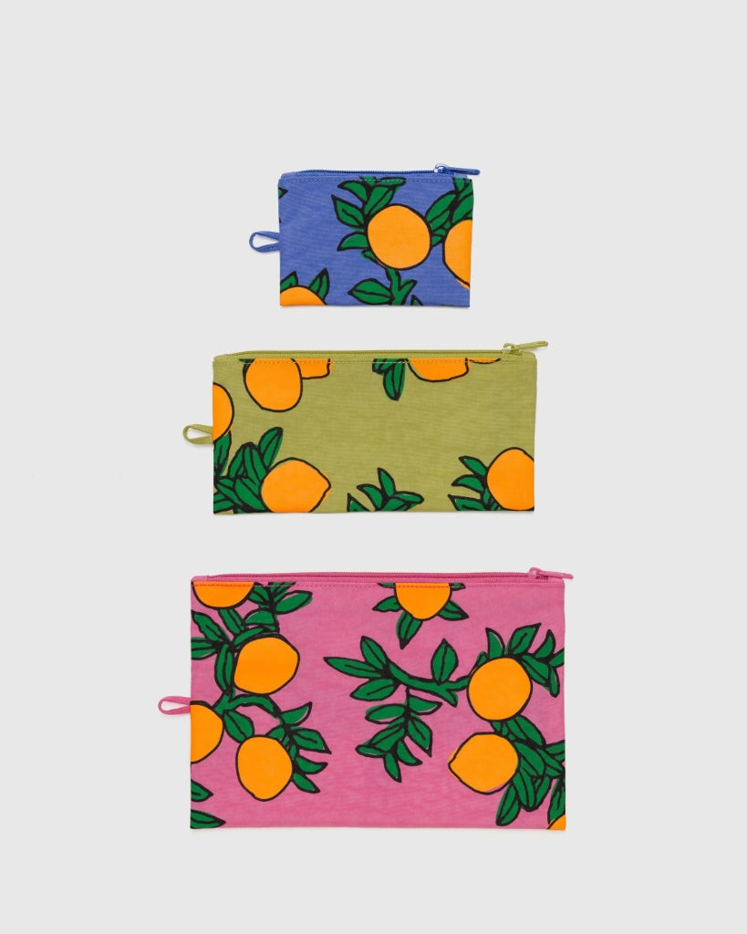 Flat Pouch Set - Orange Tree