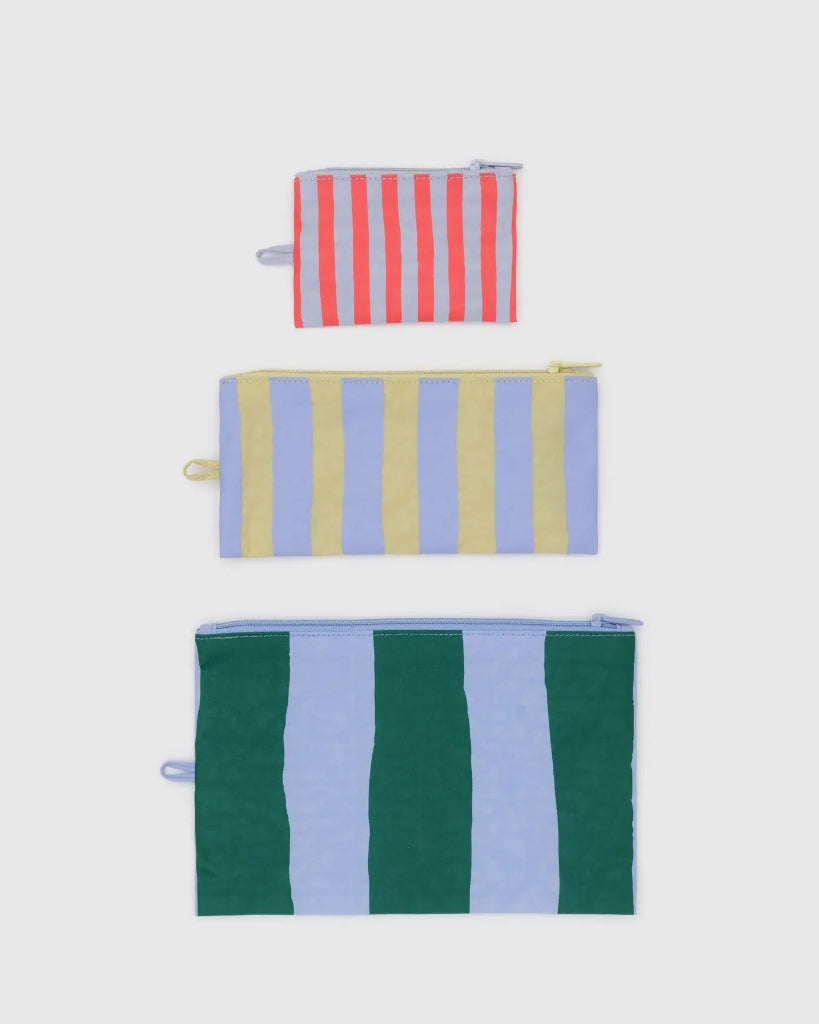 Flat Pouch Set - Painted Stripe