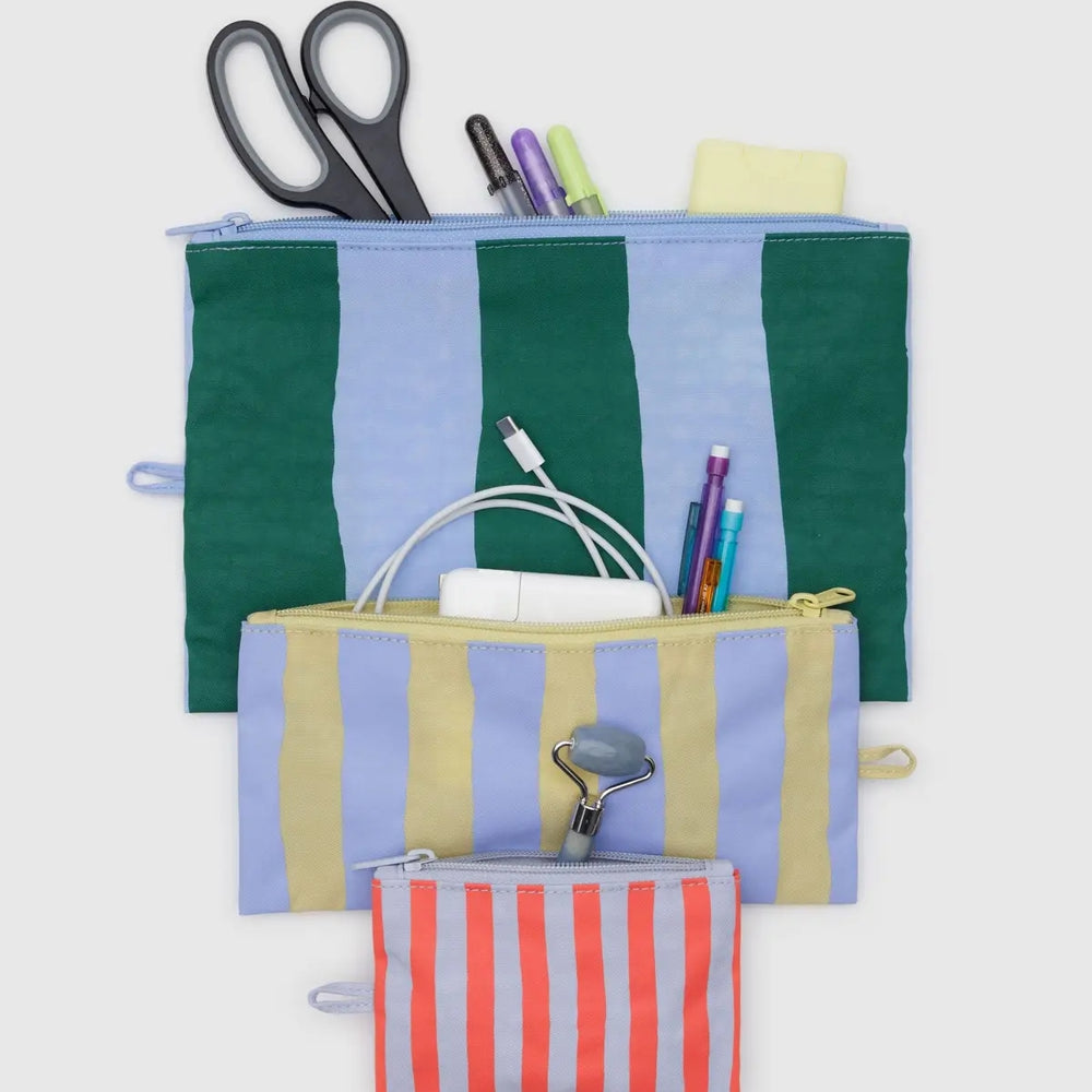 Flat Pouch Set - Painted Stripe