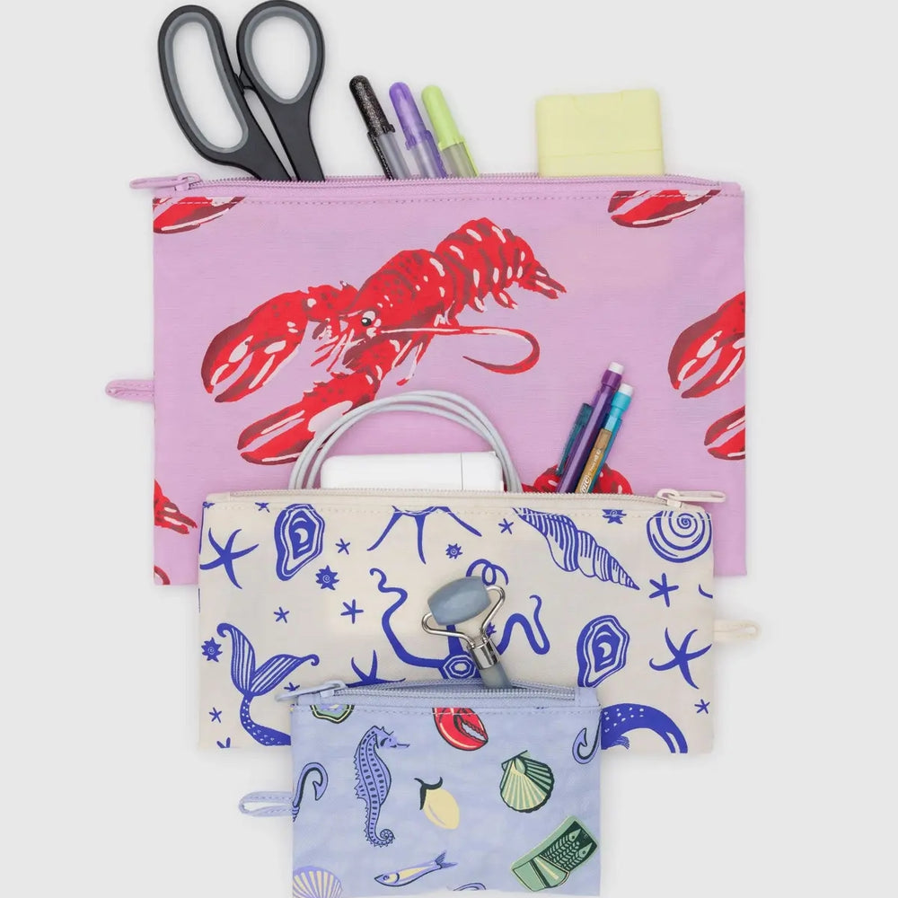 Flat Pouch Set - Sea Creatures