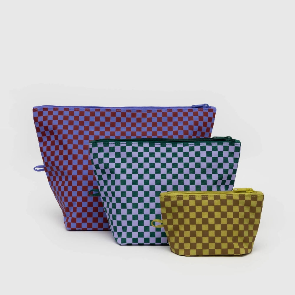 Go Pouch Set - Jewel Checks