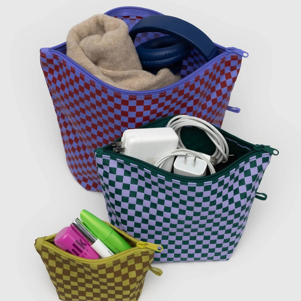 Go Pouch Set - Jewel Checks