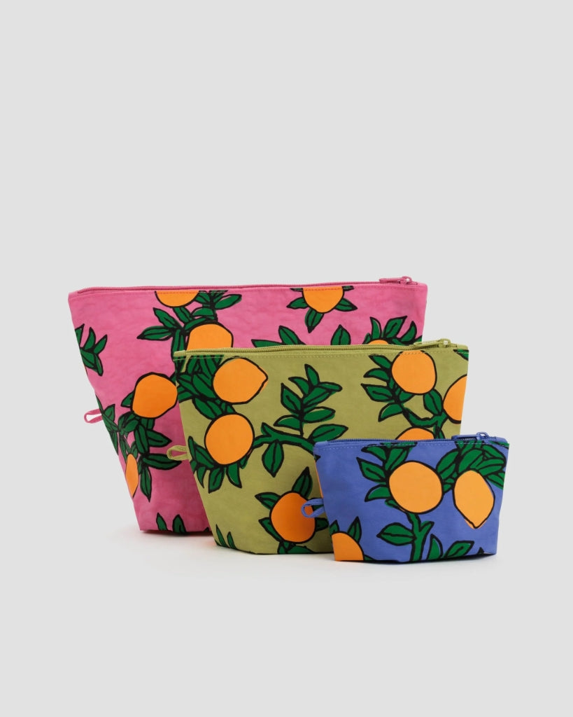 Go Pouch Set - Orange Trees