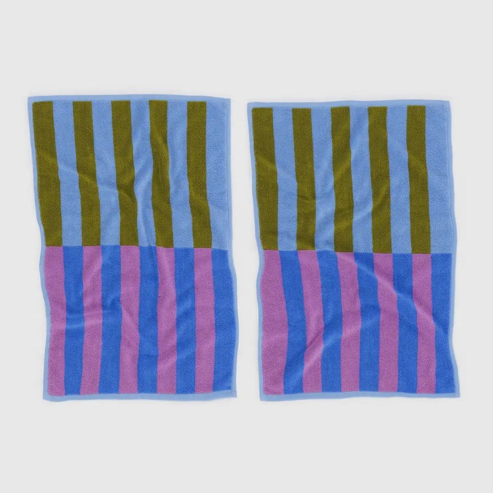 Hand Towel Set Of Two - Cabana Stripe Mix [PRE ORDER]