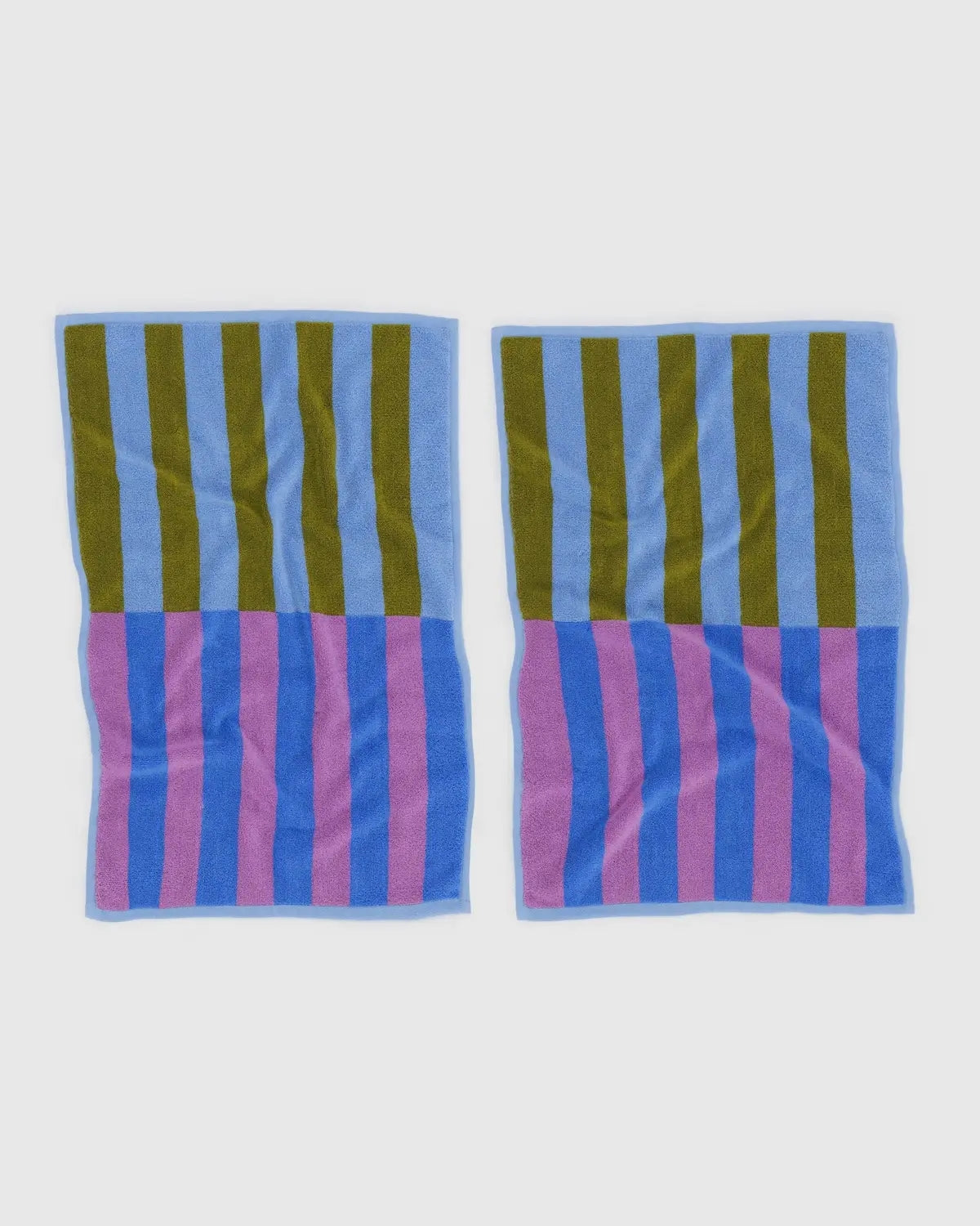Hand Towel Set Of Two - Cabana Stripe Mix [PRE ORDER]
