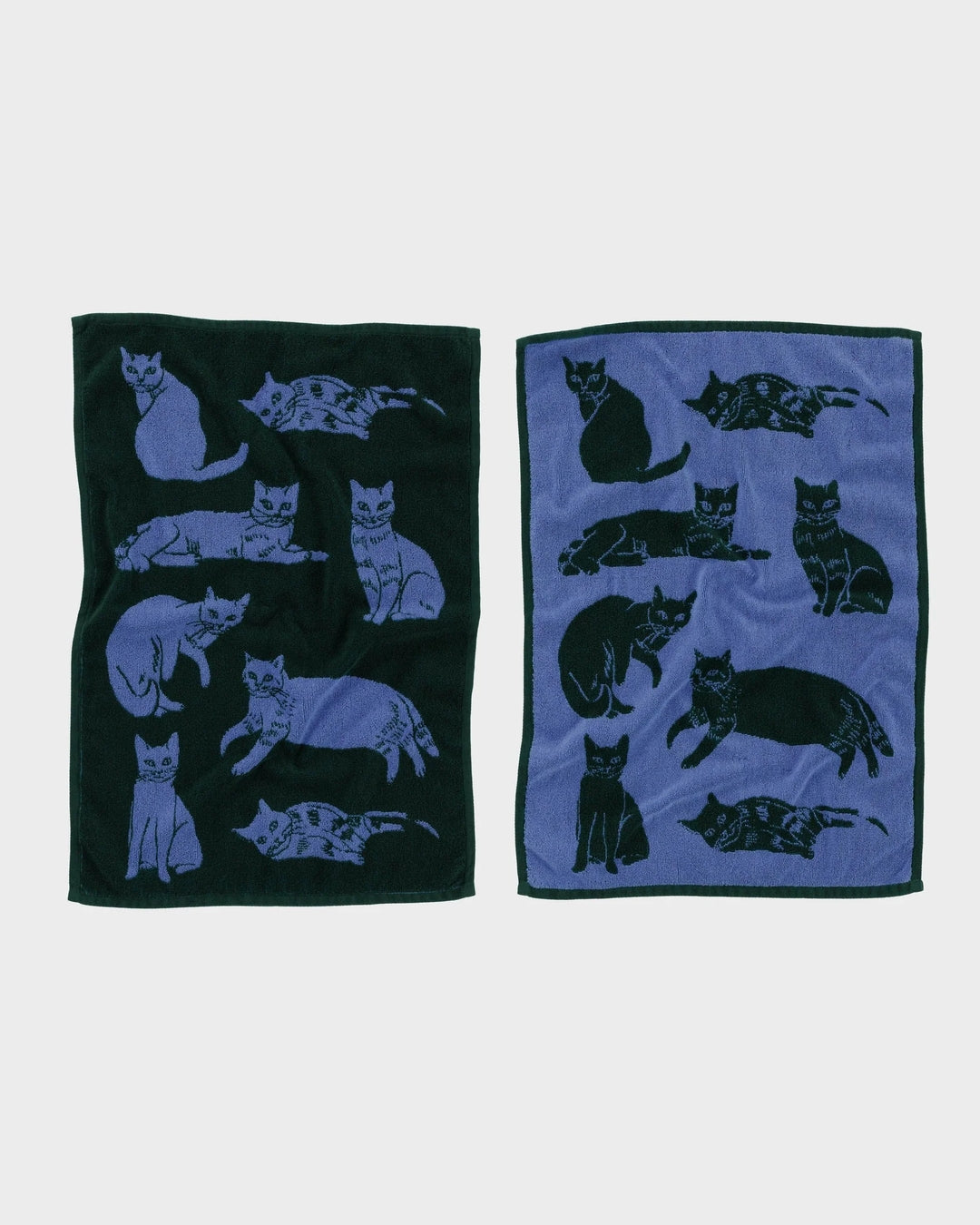 Hand Towel Set Of Two - Cats