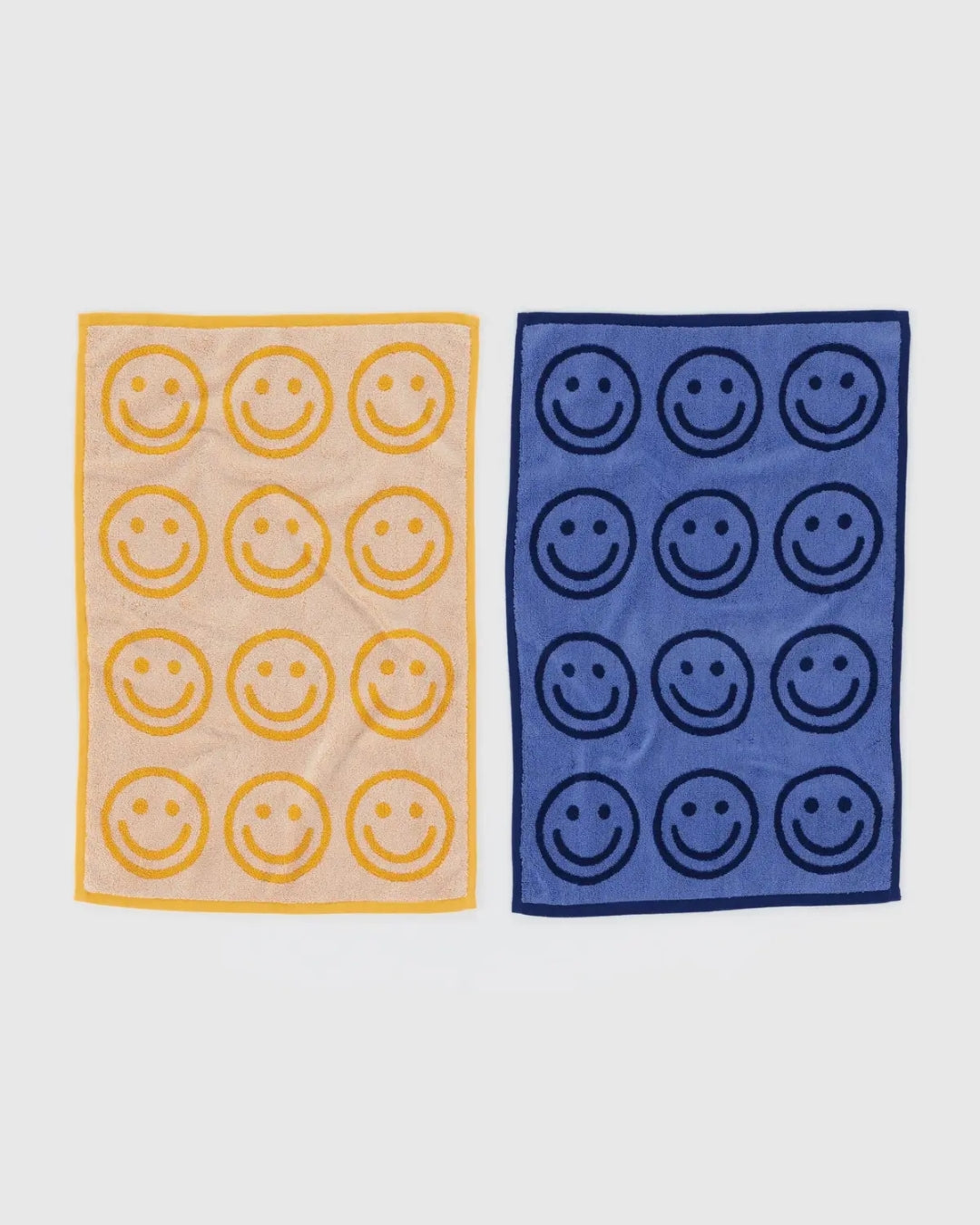 Hand Towel Set Of Two - Happy Blue Marigold [PRE ORDER]