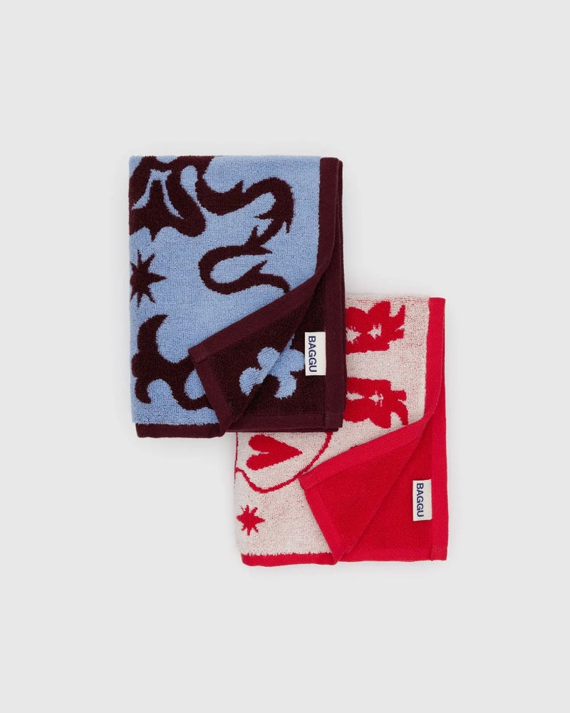 Hand Towel Set Of Two - Western [PRE ORDER]