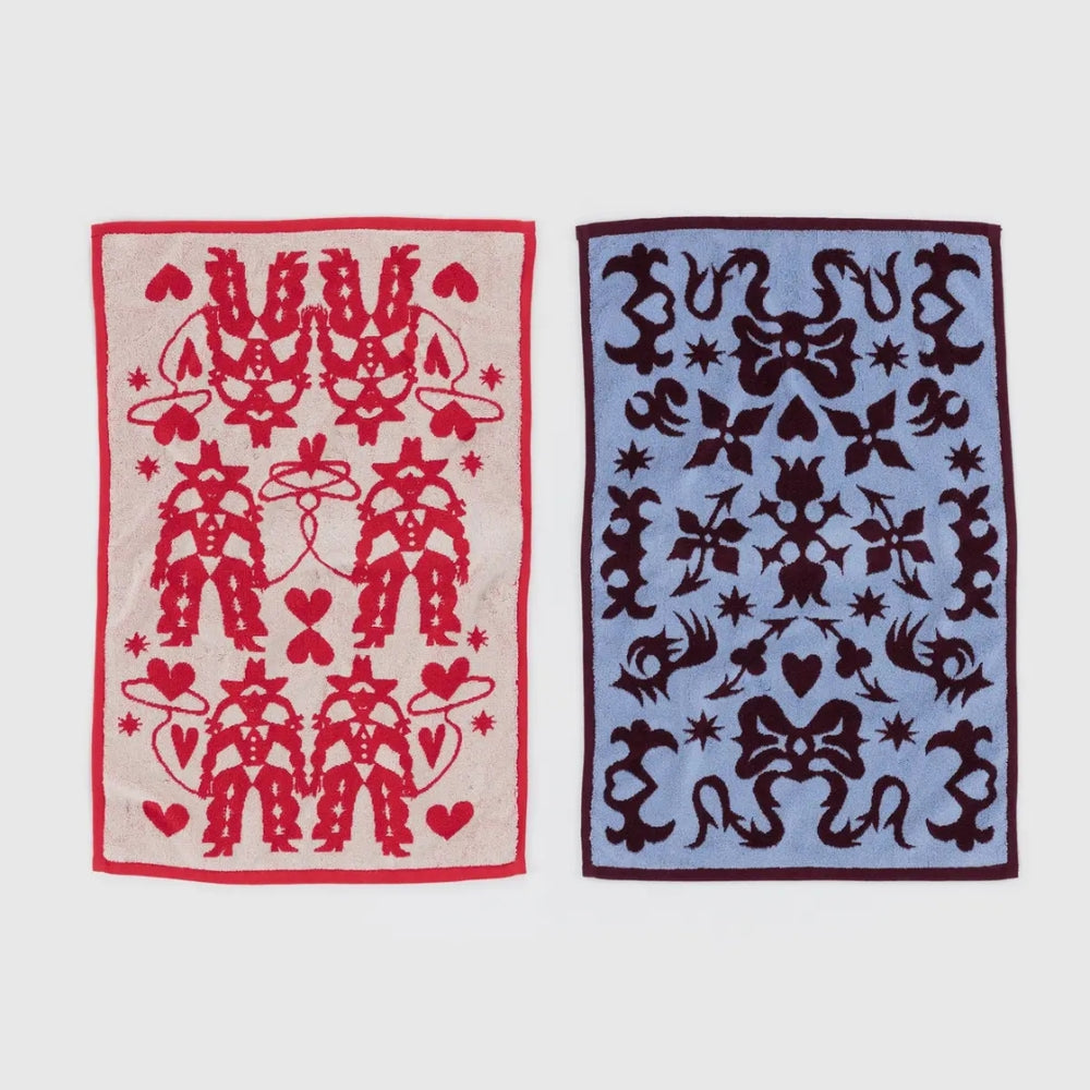 Hand Towel Set Of Two - Western [PRE ORDER]