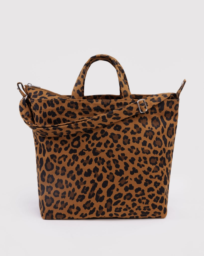 Horizontal Zip Duck Bag - Leopard