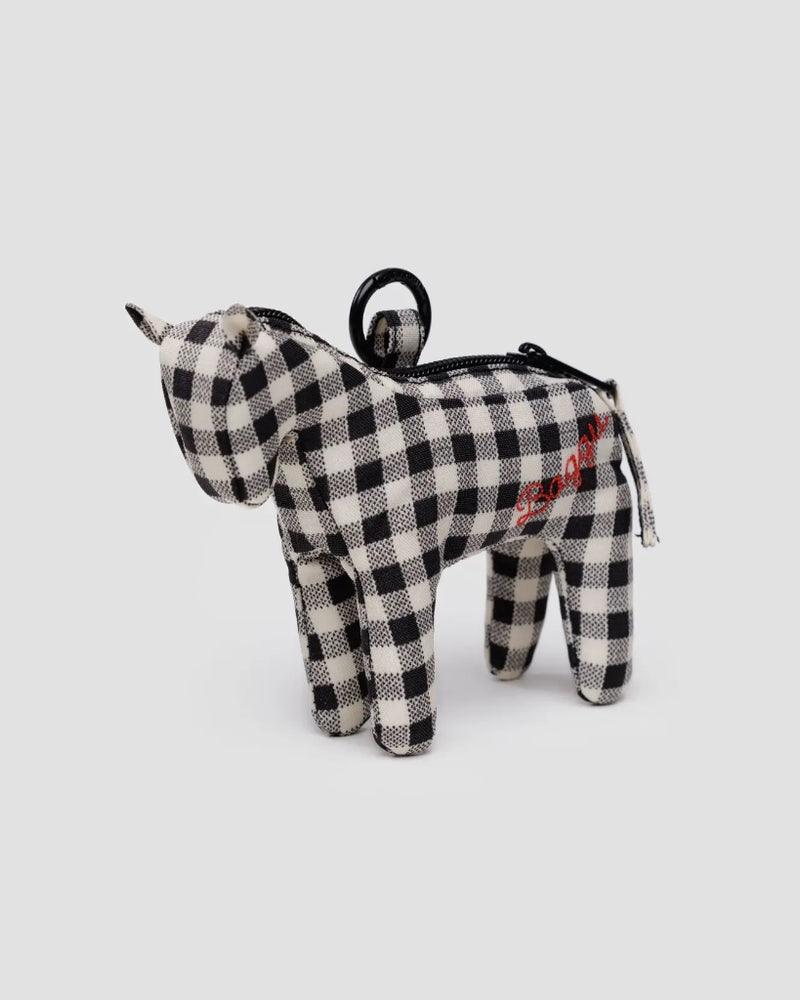Horse Charm - Black & White Gingham [PRE ORDER]