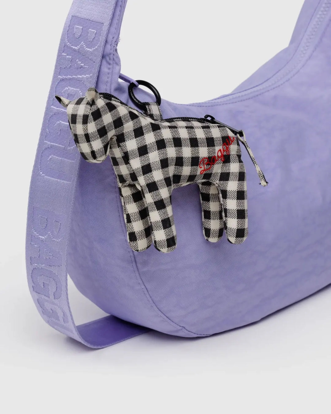 Horse Charm - Black & White Gingham [PRE ORDER]
