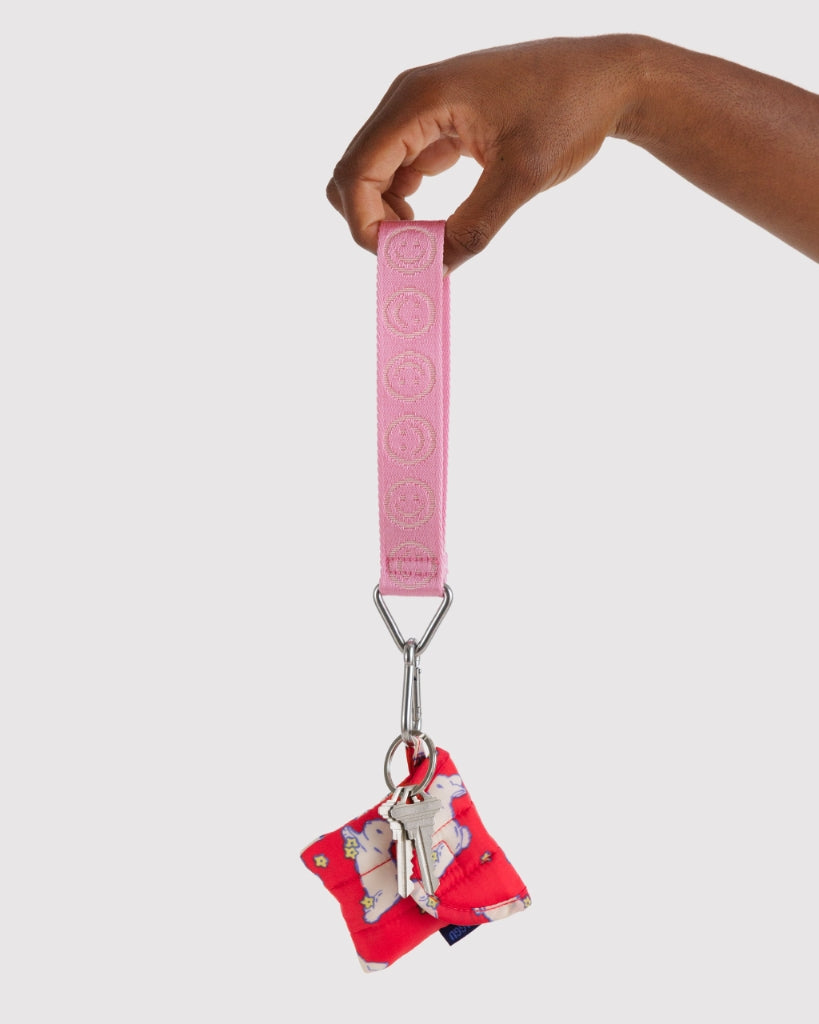 Logo Key Chain - Pink Happy
