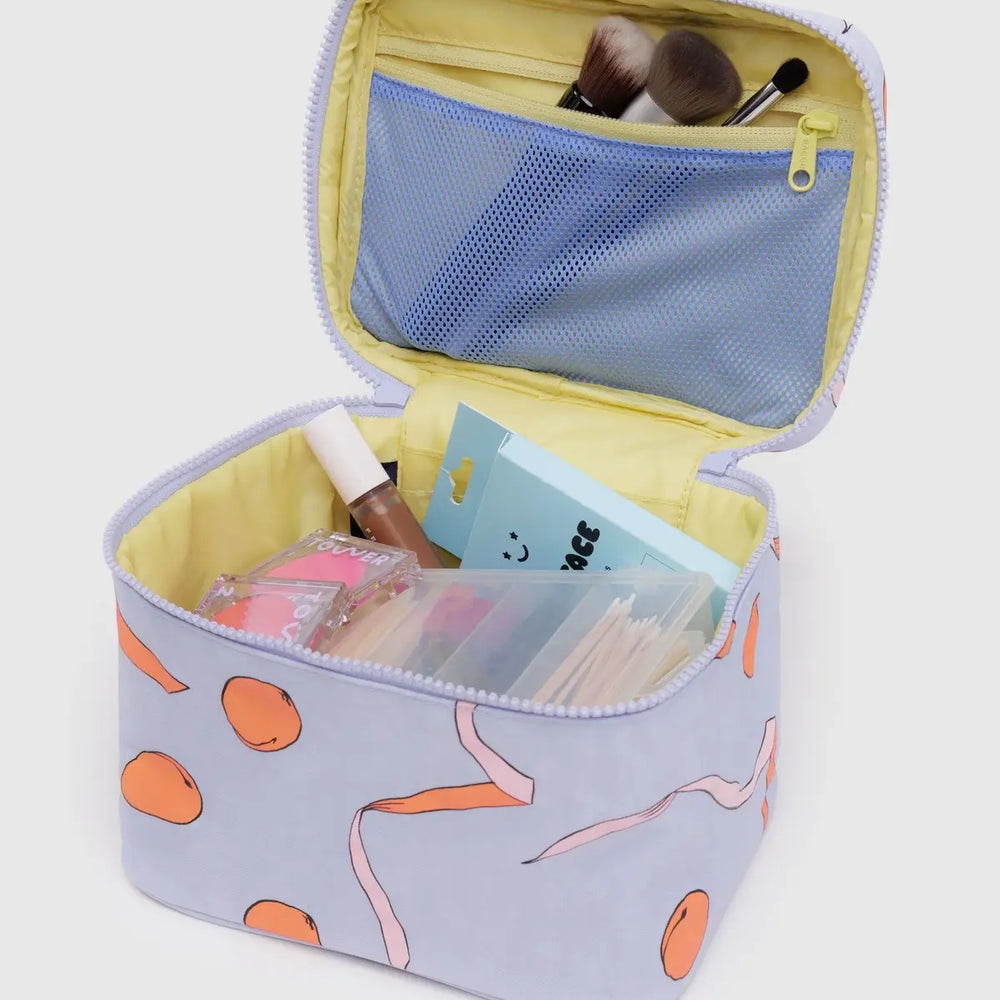 Cosmetic Case Large - Apricots & Ribbons [PRE ORDER]