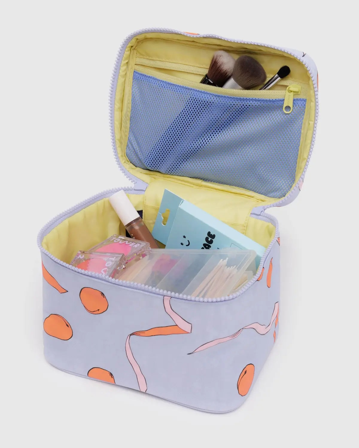 Cosmetic Case Large - Apricots & Ribbons [PRE ORDER]