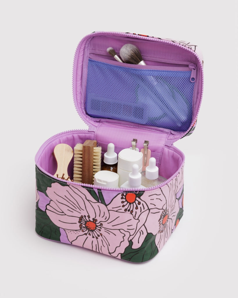 Cosmetic Case Large - Pink Poppy