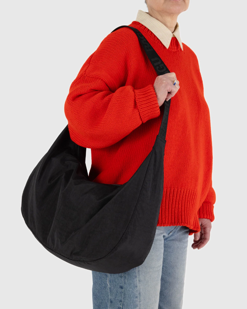 Large Crescent Bag - Black