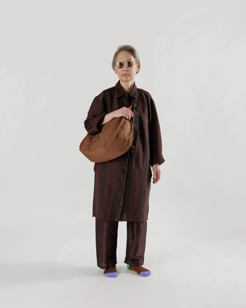 Large Crescent Bag - Brown