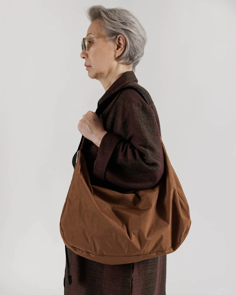 Large Crescent Bag - Brown