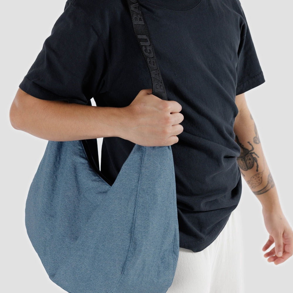 Large Crescent Bag - Digital Denim