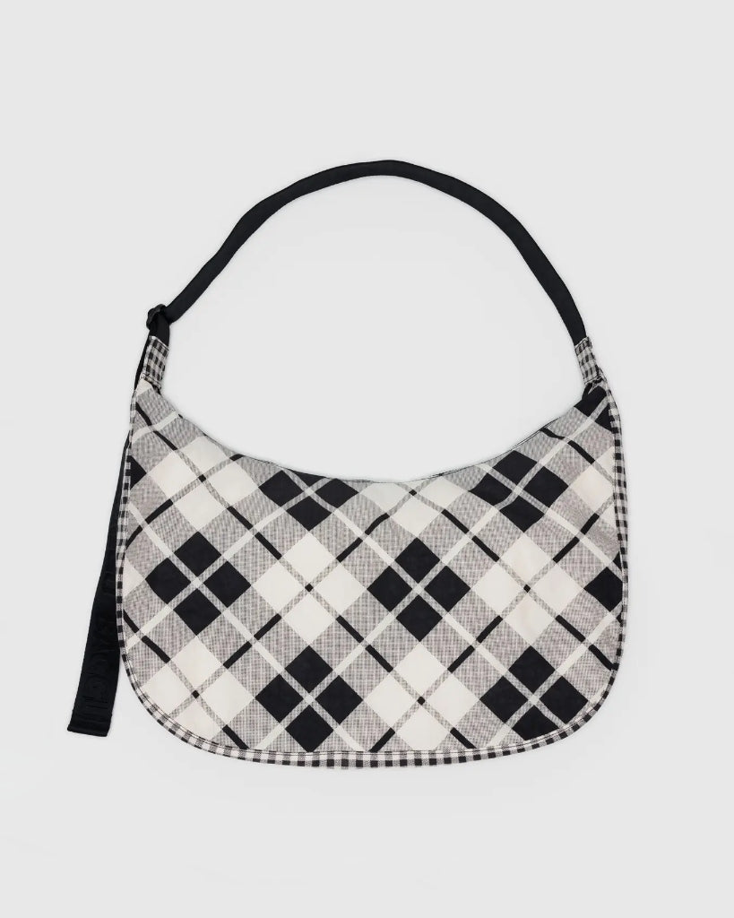 Large Crescent Bag - Mixed Plaid [PRE ORDER]