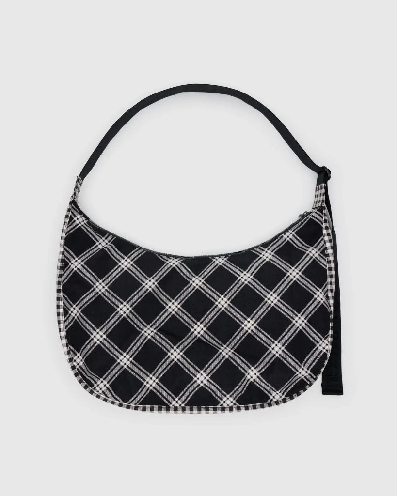 Large Crescent Bag - Mixed Plaid [PRE ORDER]
