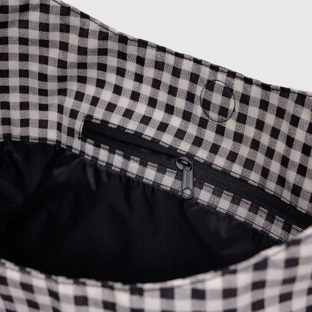 
                      
                        Large Nylon Sling Bag - Black & White Gingham [PRE ORDER]
                      
                    