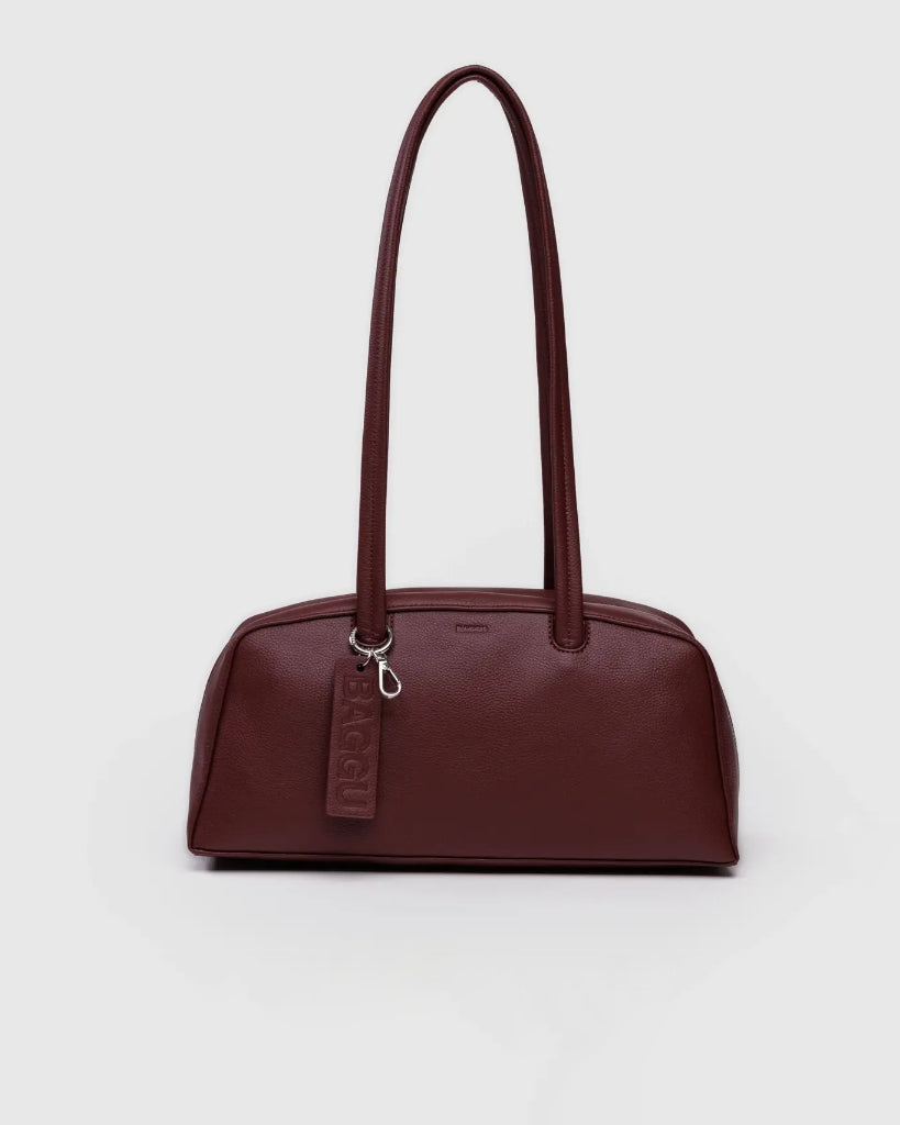 Medium Recycled Leather Bowler Bag - Mahogany [PRE ORDER]