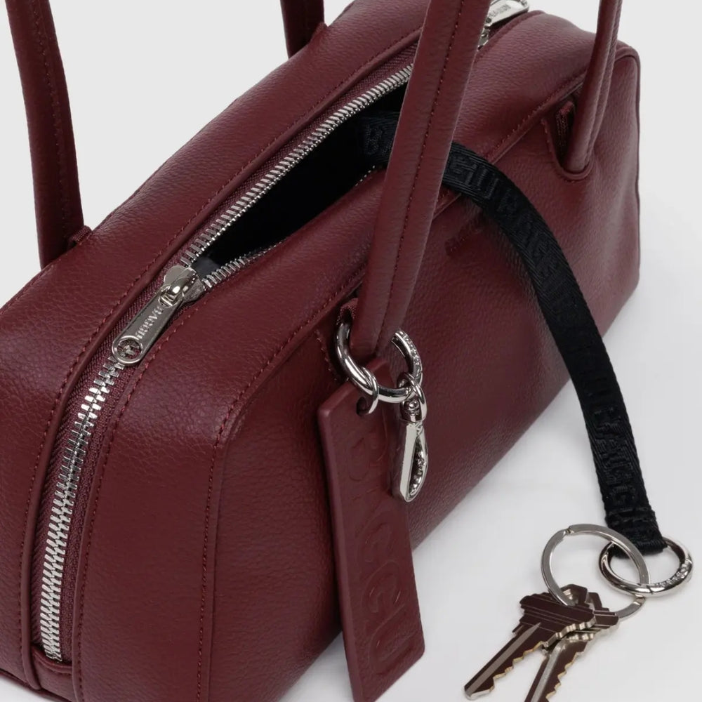 
                      
                        Medium Recycled Leather Bowler Bag - Mahogany [PRE ORDER]
                      
                    