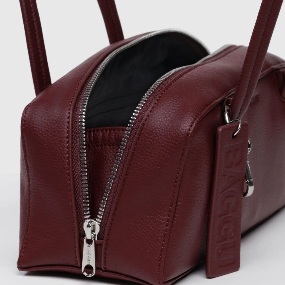 
                      
                        Small Recycled Leather Bowler Bag - Mahogany [PRE ORDER]
                      
                    