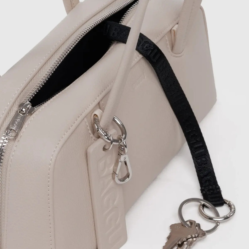
                      
                        Small Recycled Leather Bowler Bag - Stone
                      
                    