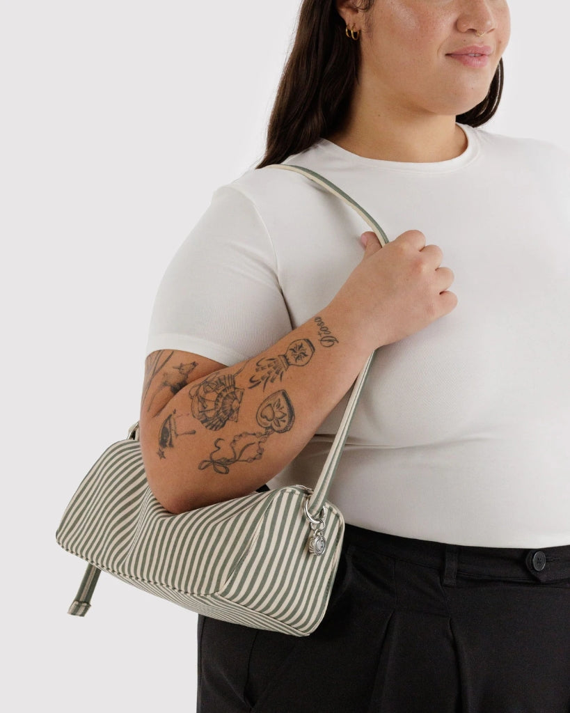 Nylon Loaf Bag - Sage Stripe [PRE ORDER]