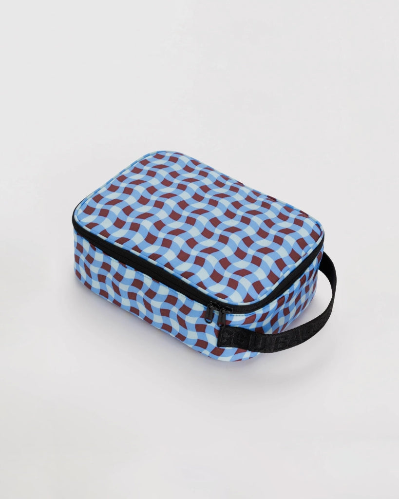 Lunch Box - Wavy Gingham Blue