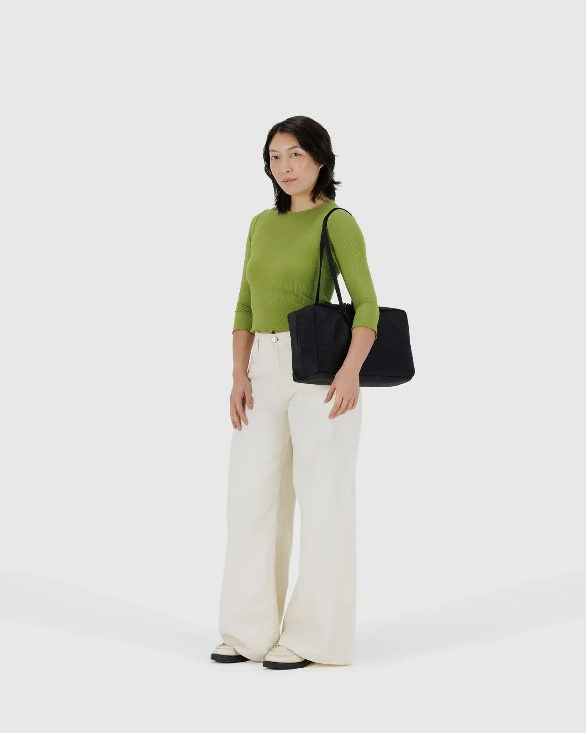 BAGGU | Medium Nylon Bowler Bag - Black – A Little Bird Told Me