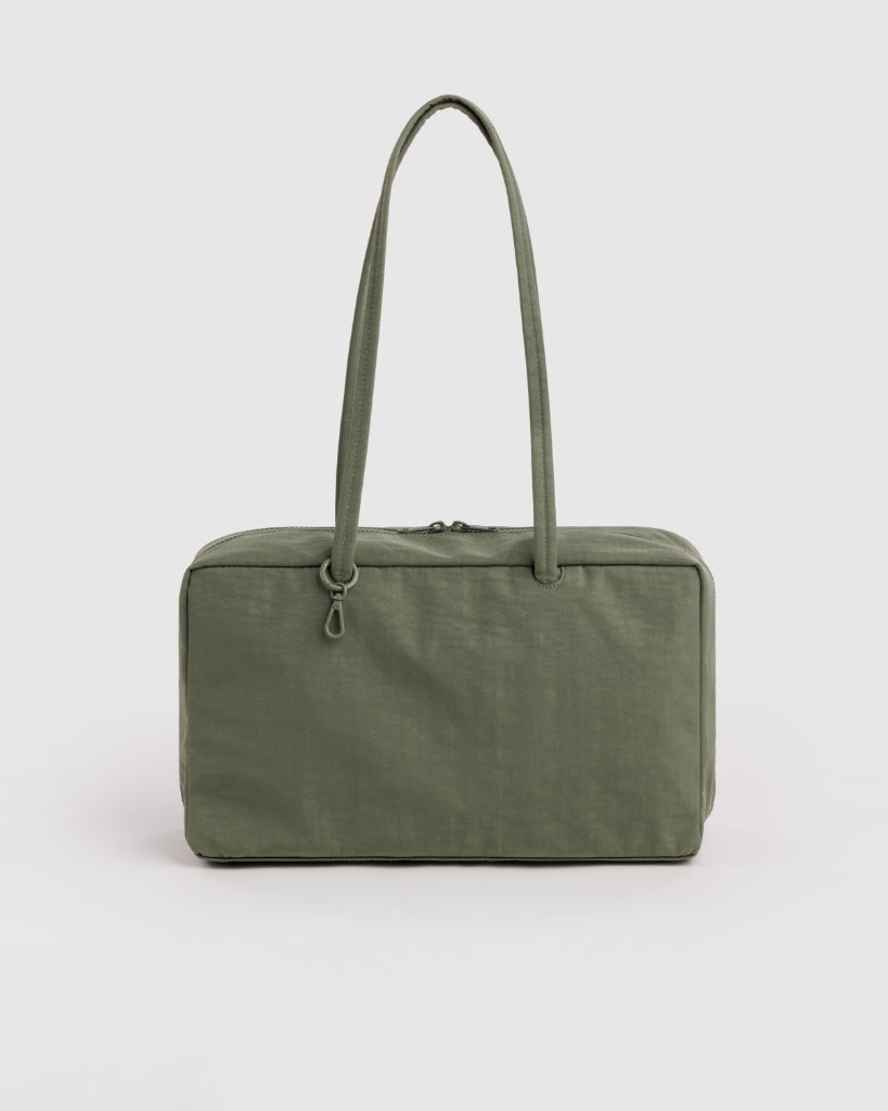 Medium Nylon Bowler Bag - Caper