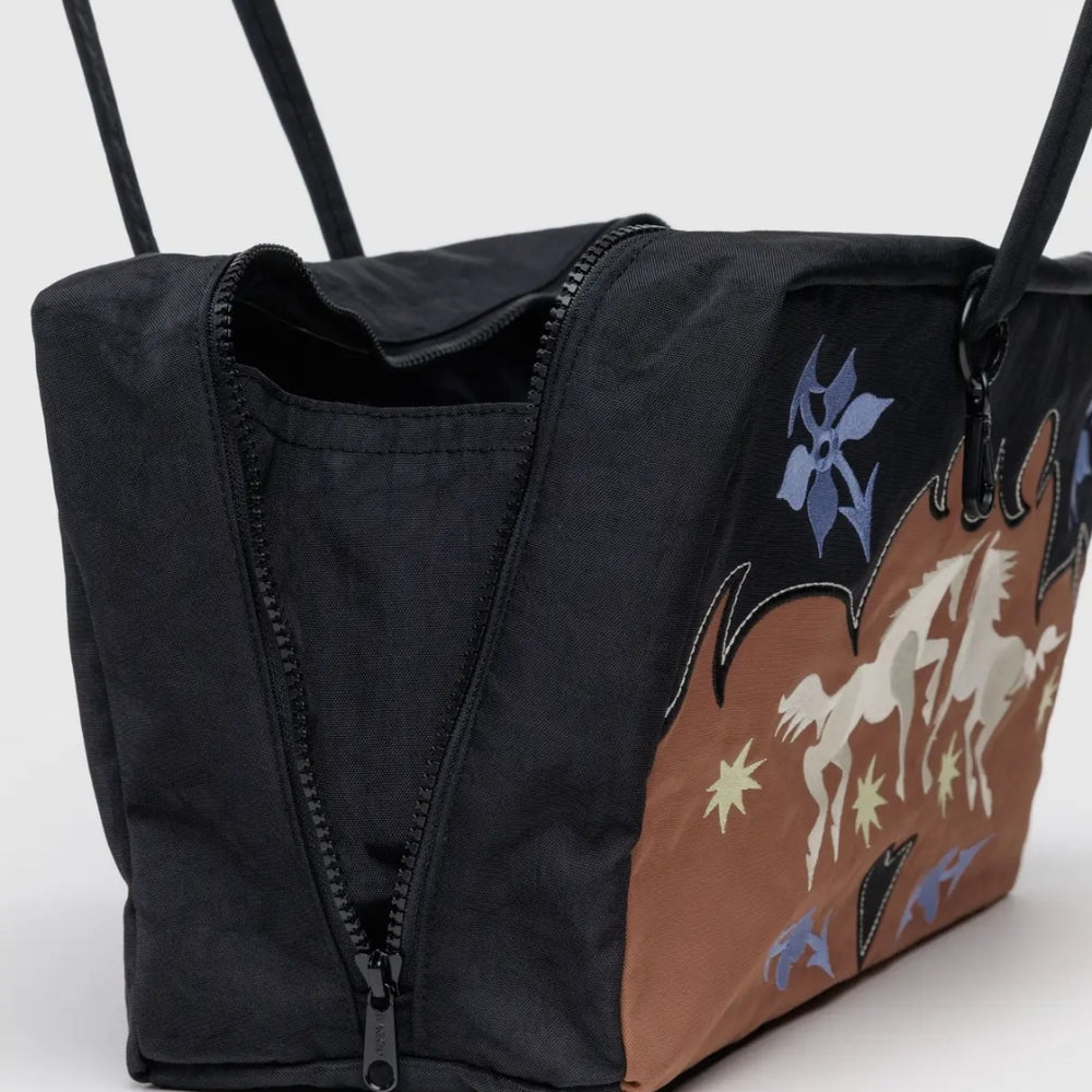 
                      
                        Medium Nylon Bowler Bag - Western Appliqué [PRE ORDER]
                      
                    