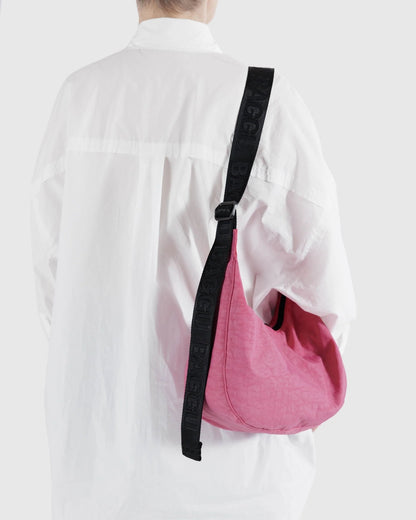 Medium Crescent Bag - Azalea Pink