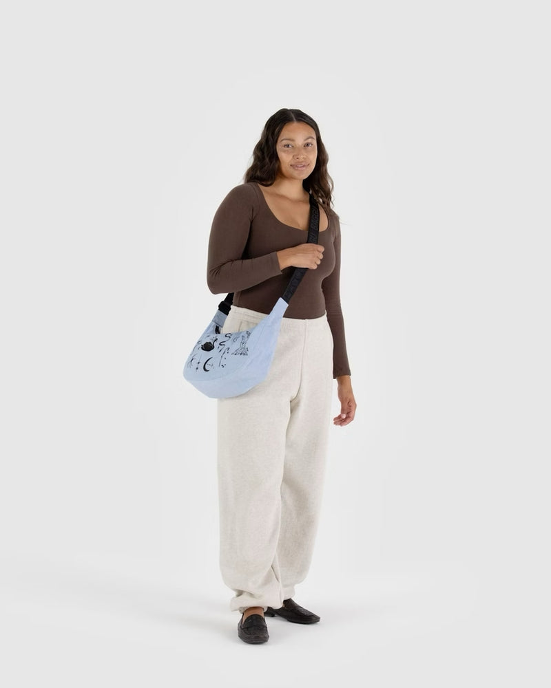 
                      
                        Medium Crescent Bag - Embroidered Ballet Icons
                      
                    