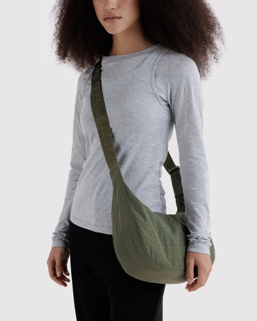 Medium Crescent Bag - Caper