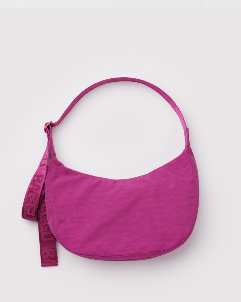 Medium Crescent Bag - Deep Fuchia