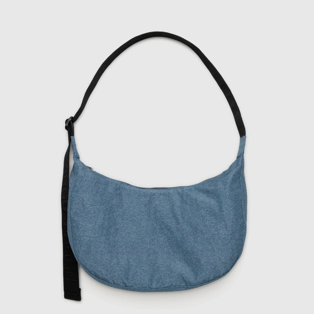 Medium Crescent Bag - Digital Denim