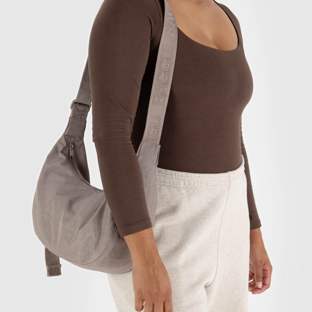 Medium Crescent Bag - Dove