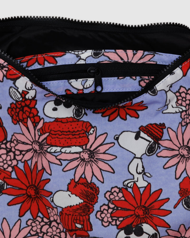 Medium Crescent Bag - Peanuts Floral Snoopy