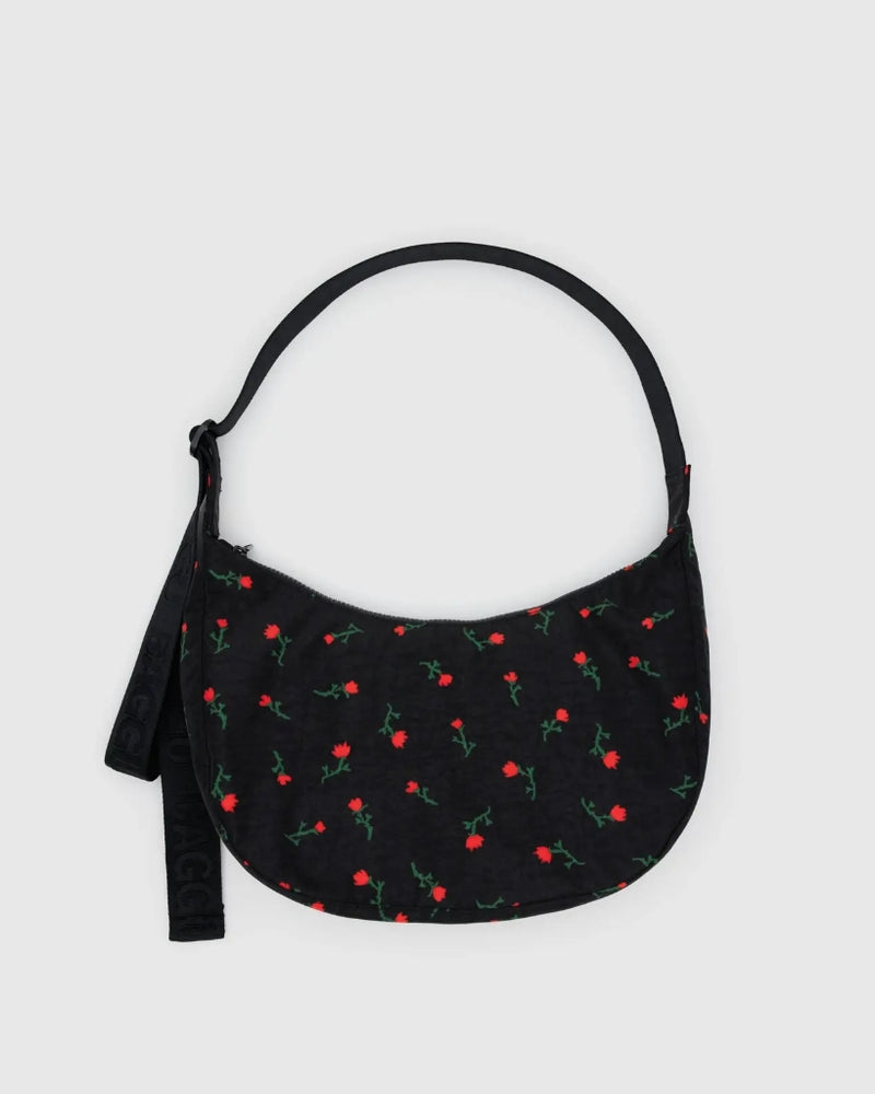 Medium Crescent Bag - Painted Wildflower