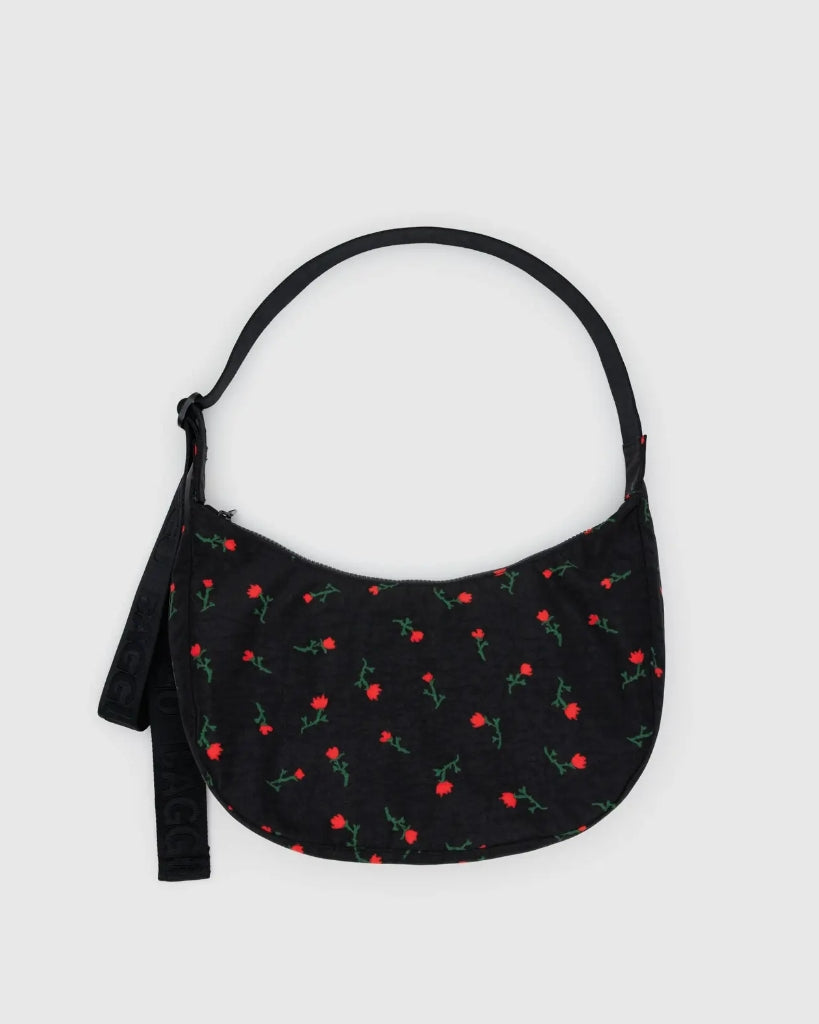 Medium Crescent Bag - Painted Wildflower