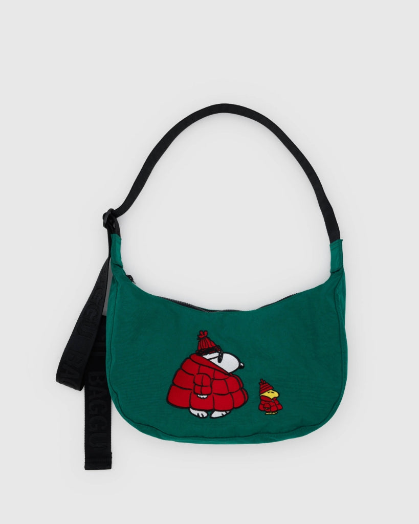 Medium Crescent Bag - Peanuts Snoopy & Woodstock