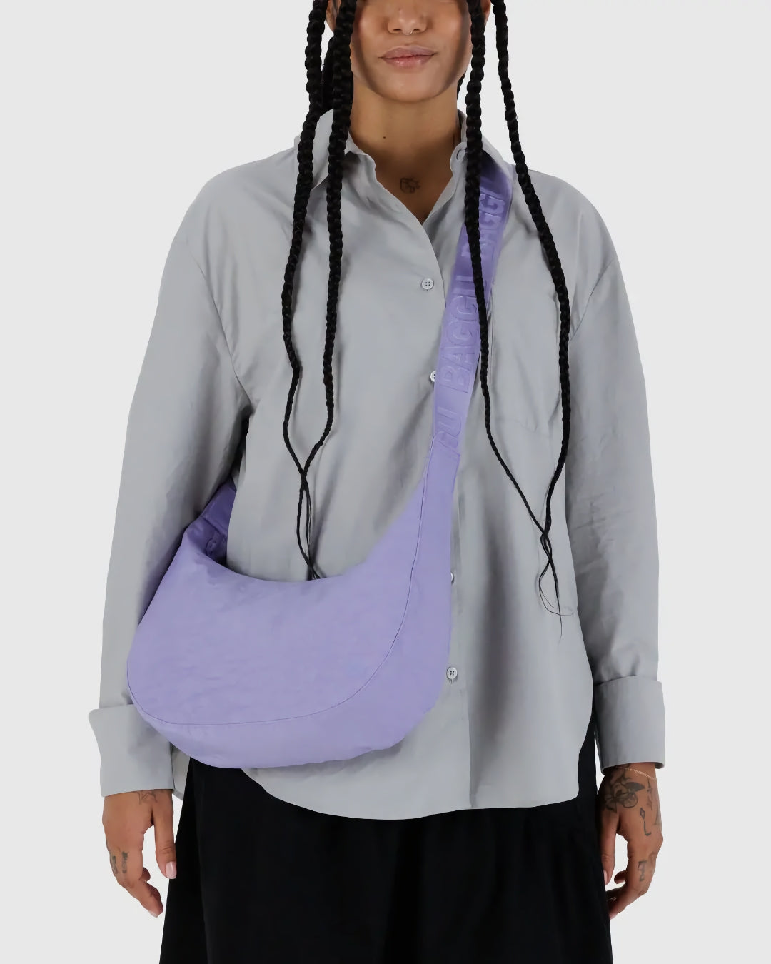 Medium Crescent Bag - Wisteria
