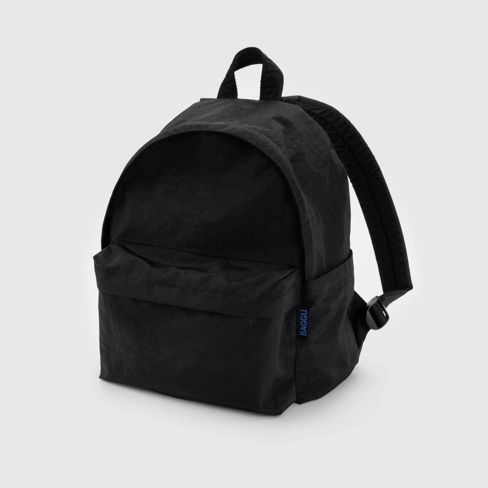 Medium Nylon Backpack - Black