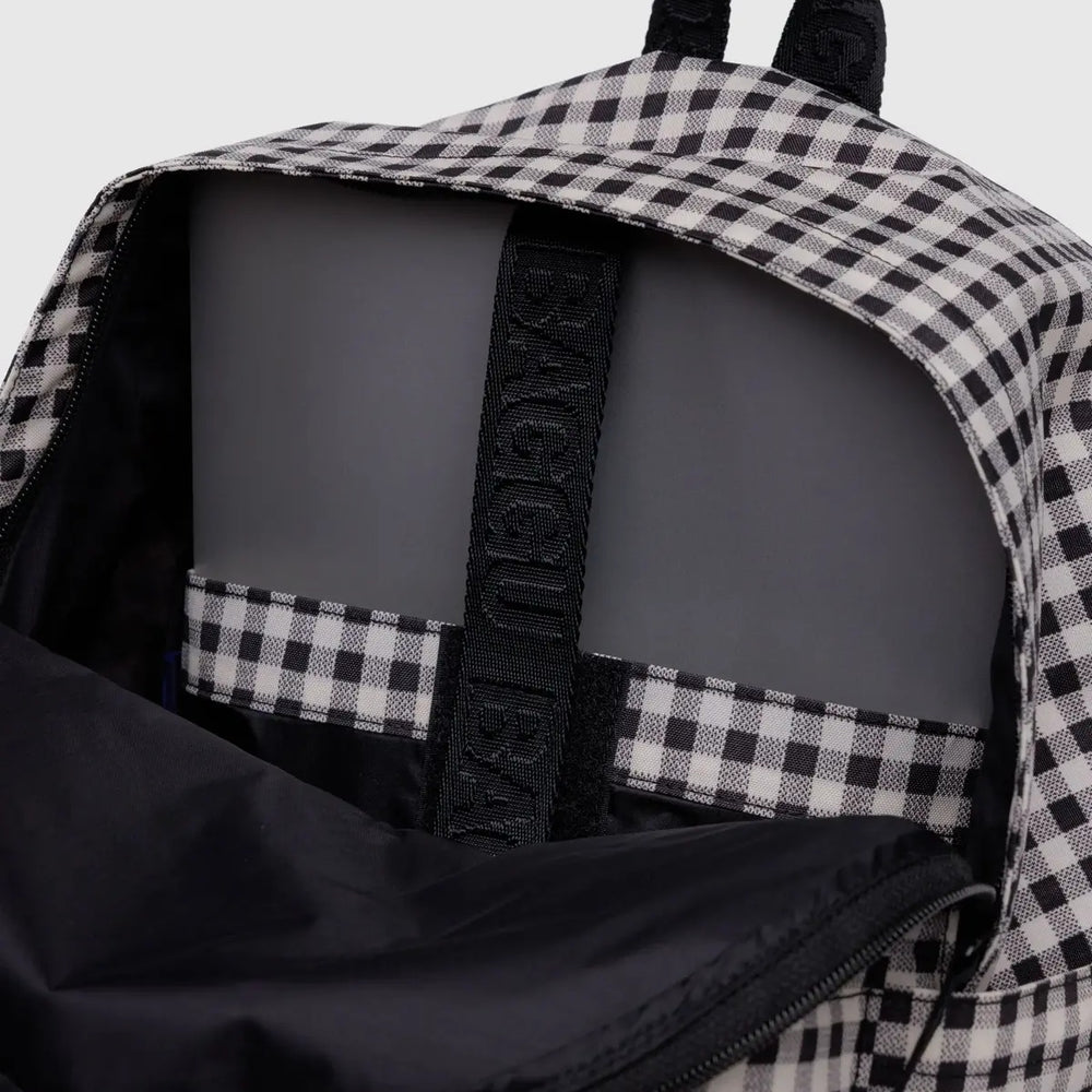 
                      
                        Medium Nylon Backpack - Black & White Gingham [PRE ORDER]
                      
                    