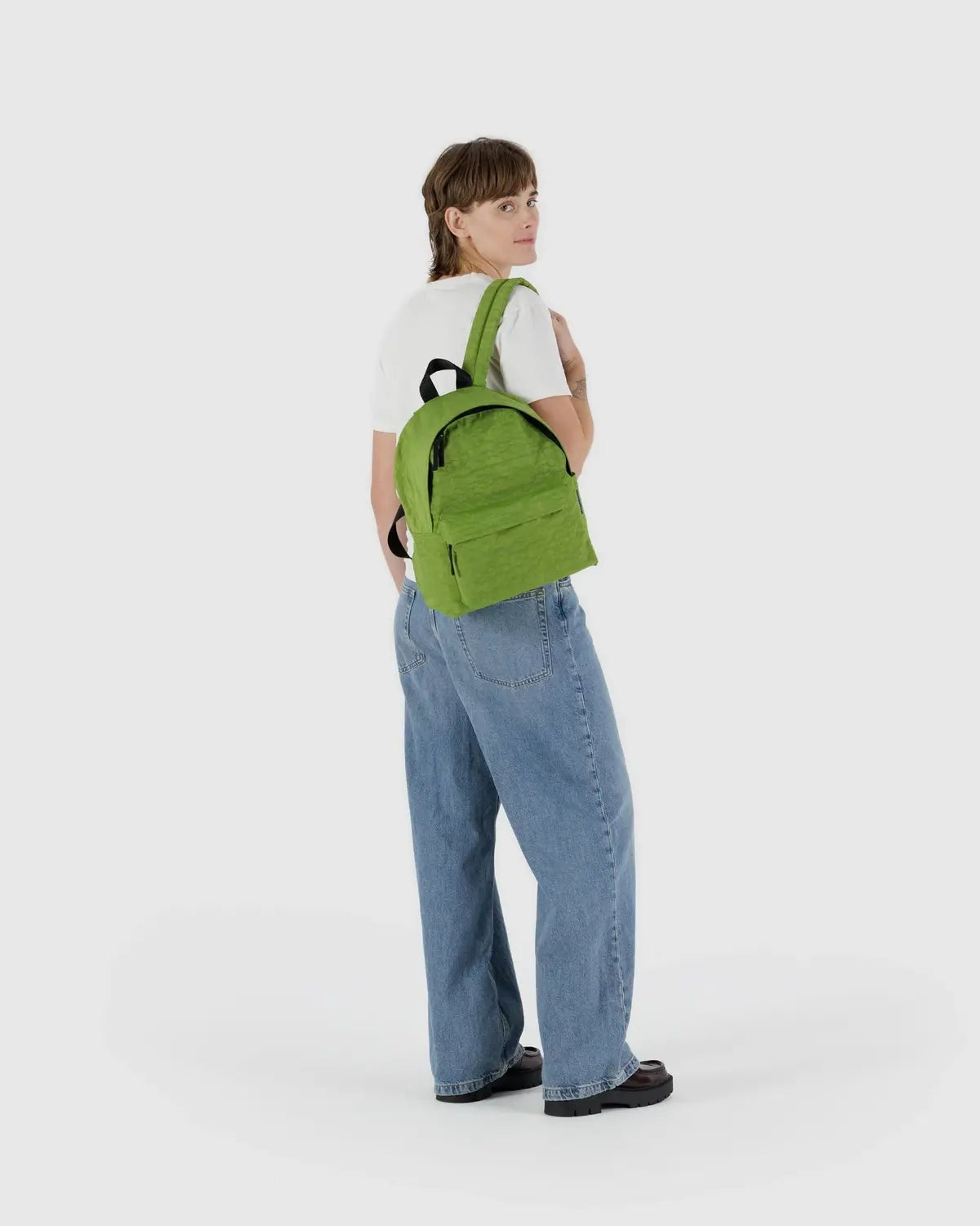 Medium Nylon Backpack - Green juice [PRE ORDER]